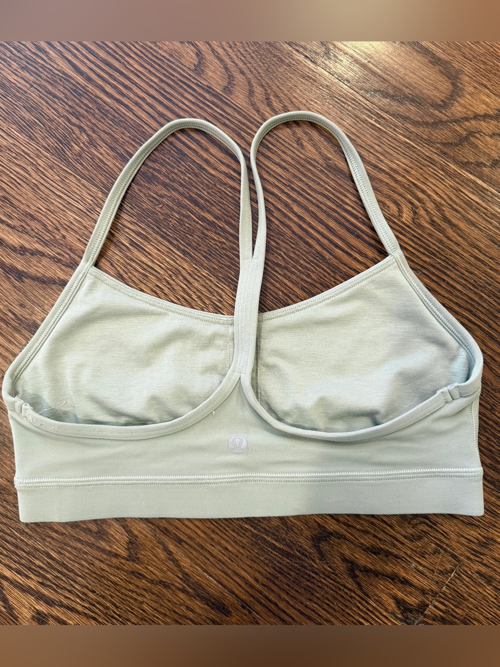 lululemon flow Y bra A-C fog green 8 - Picture 2 of 5